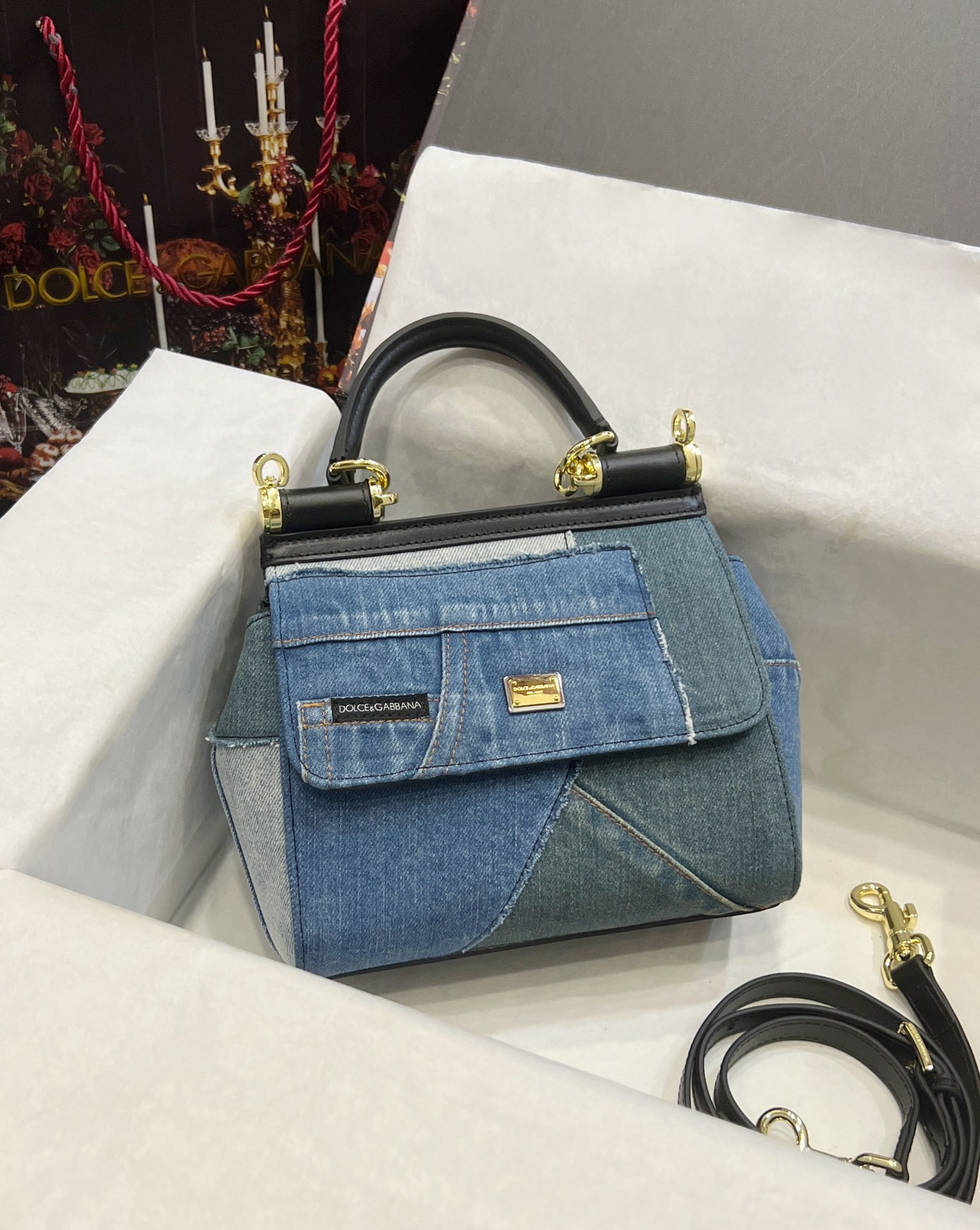 Dolce & Gabbana Medium Sicily handbag in Denim for Women |
