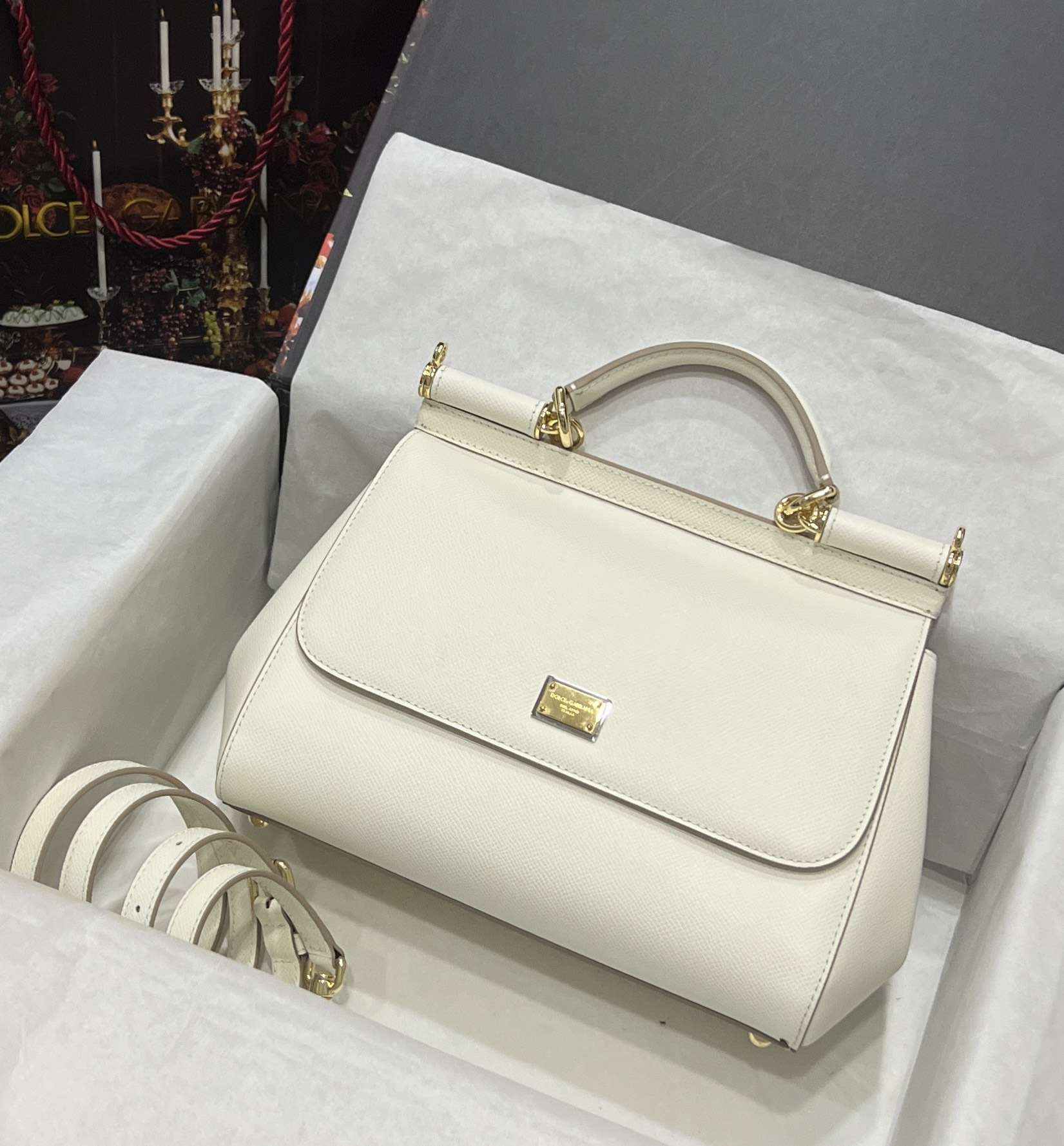 Dolce & Gabbana BORSA A MANO in WHITE for Women | Dolce&Gabbana