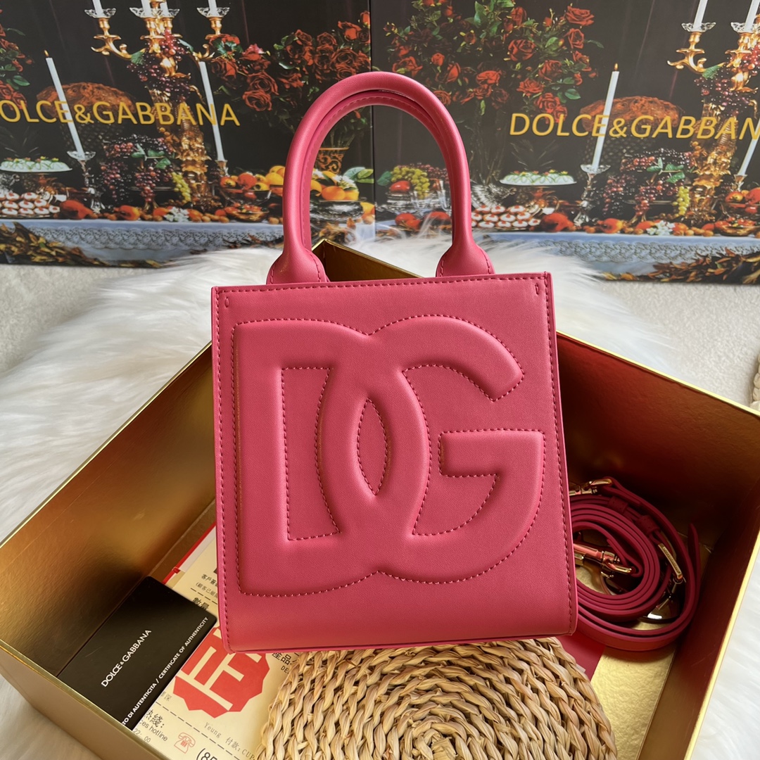 Dolce & Gabbana Mini DG Daily Tote Bag | Pink