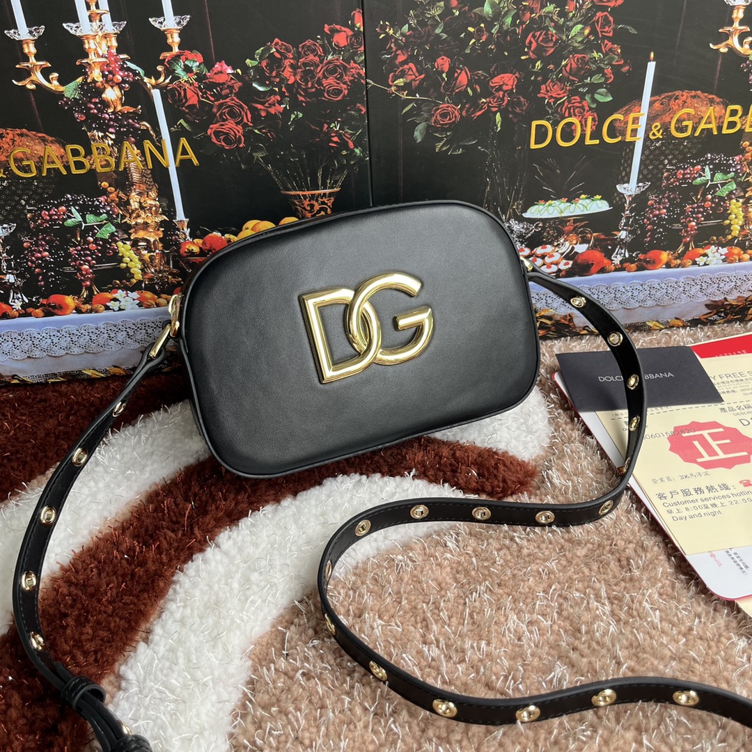 Dolce & Gabbana Leather DG Logo Cross-Body Bag |