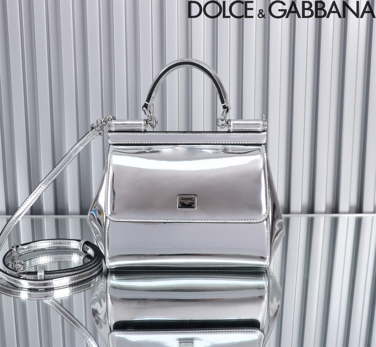 Dolce & Gabbana Small Sicily handbag in Silver for Women | Dolce&Gabbana