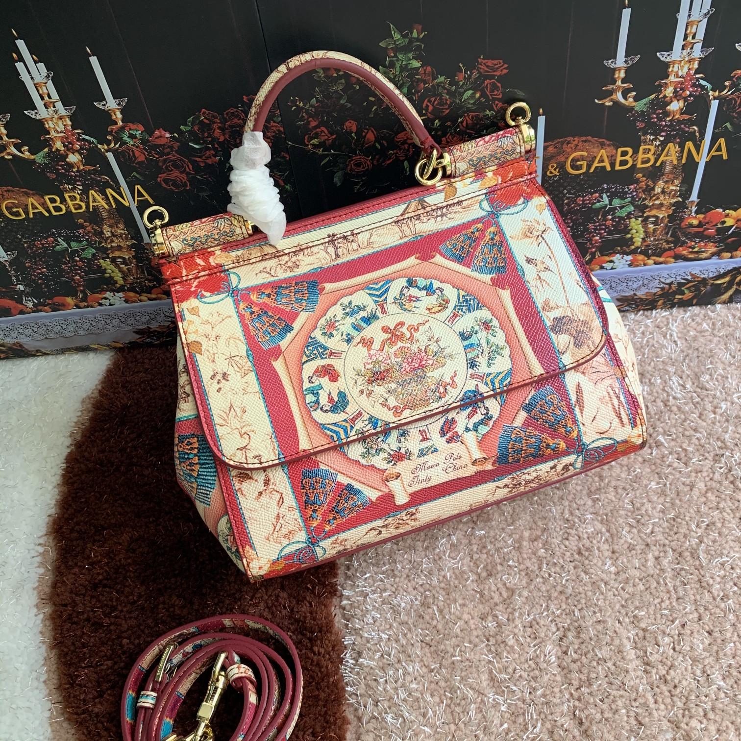 Dolce & Gabbana & Fred Printed Leather Satchel/Shoulder Bag – Dolce & Gabbana