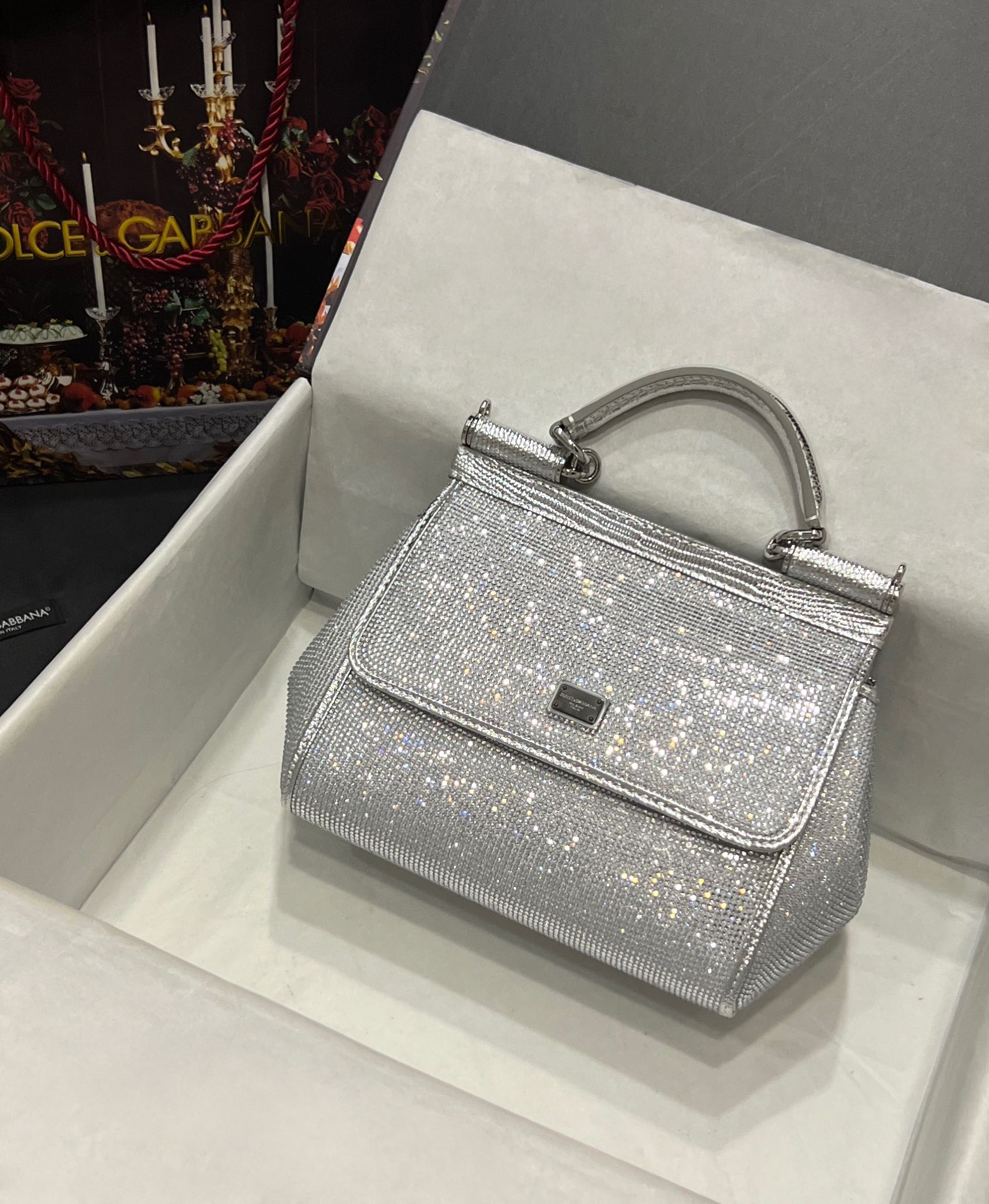 Dolce & Gabbana Small Sicily handbag in Silver for Women | Dolce&Gabbana