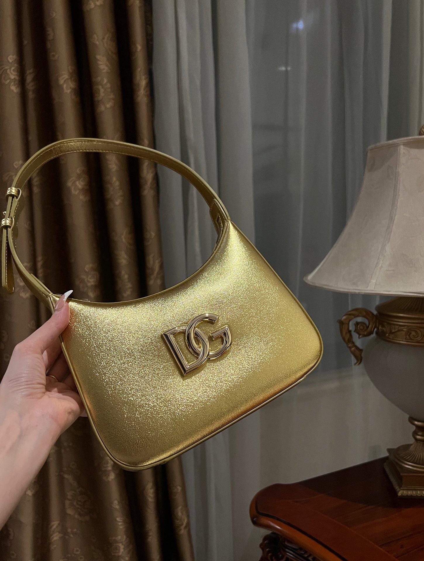 Dolce & Gabbana 3.5 shoulder bag in gold for Women | Dolce&Gabbana