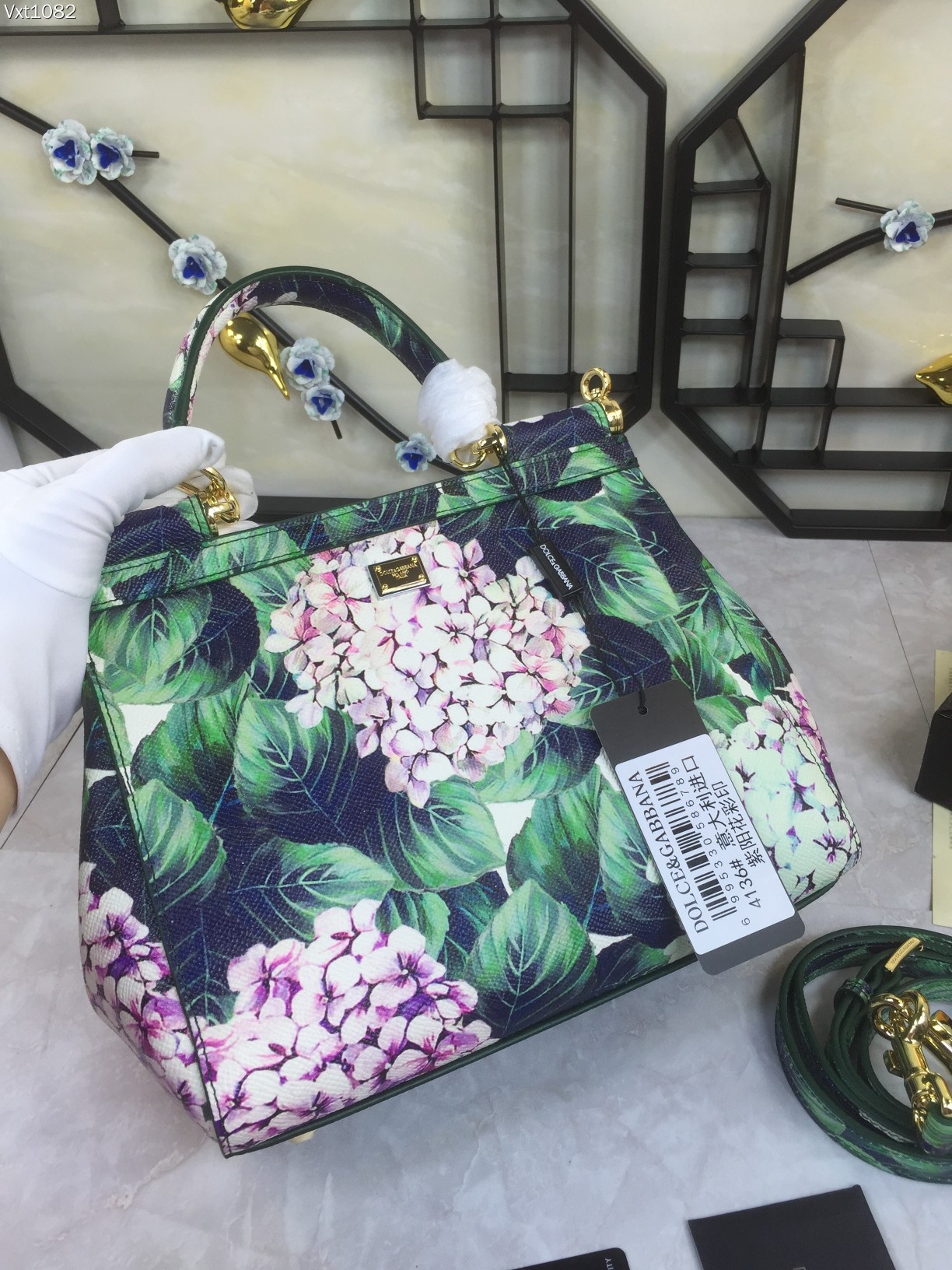 Cloth mini bag Dolce & Gabbana Green in Cloth –