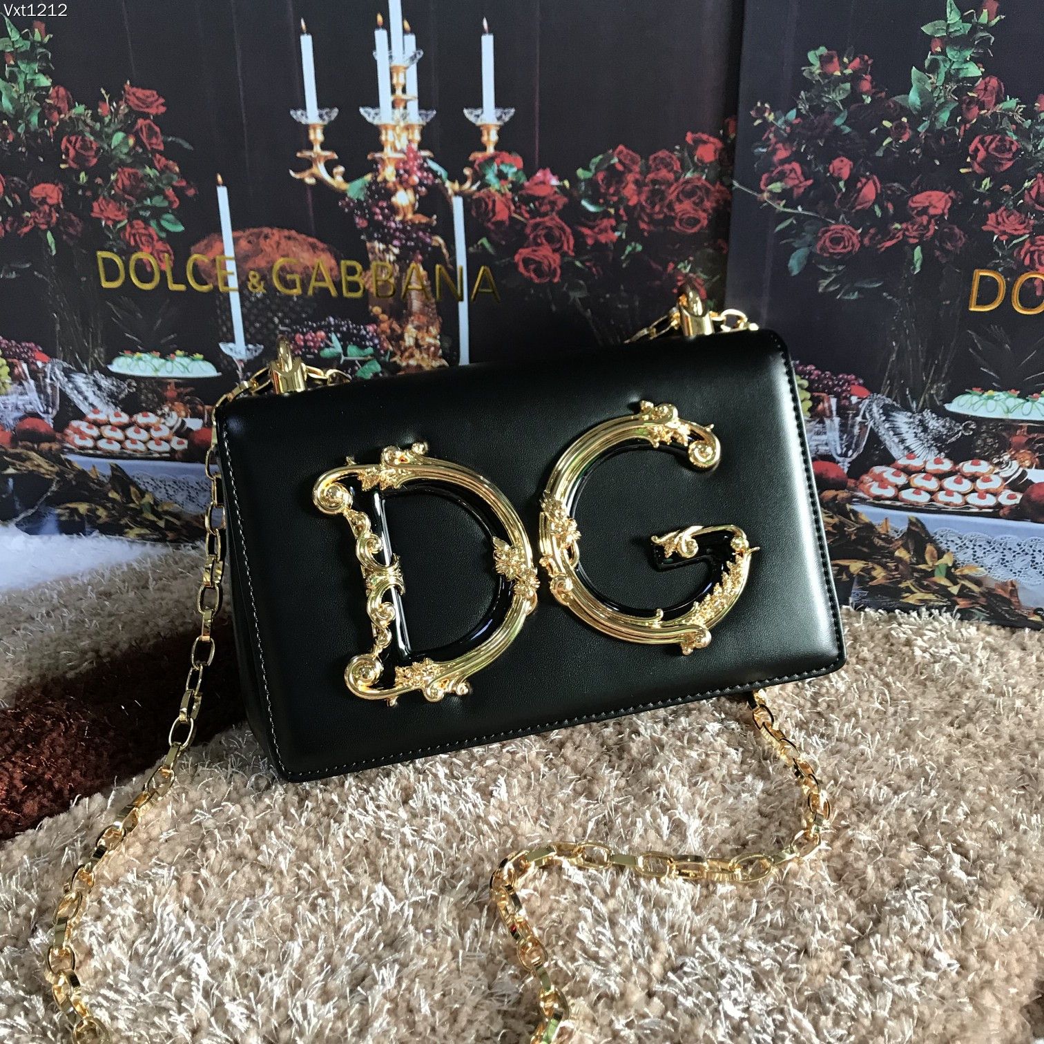 Dolce&Gabbana Girls Logo Leather Phone Crossbody Bag