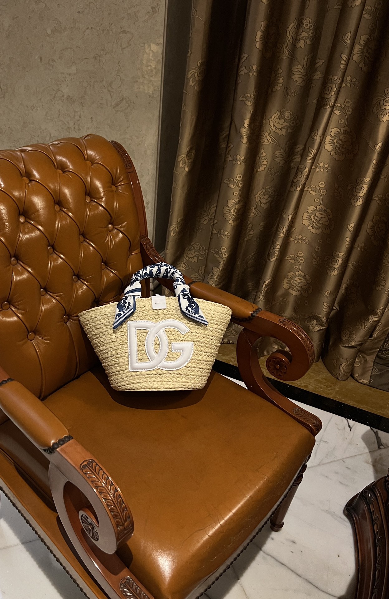 Dolce & Gabbana Straw Top Handle Bag – Neutrals Handle
