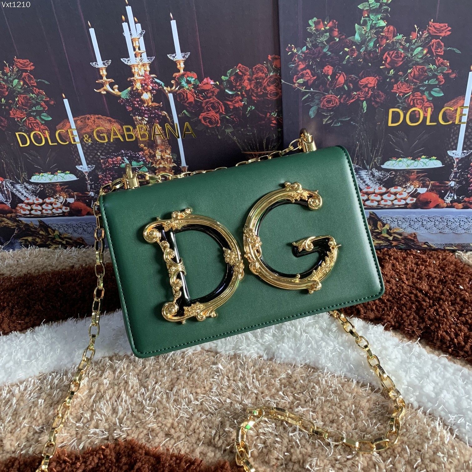 Dolce & Gabbana Dg Girls Micro Bag In Plain Calfskin