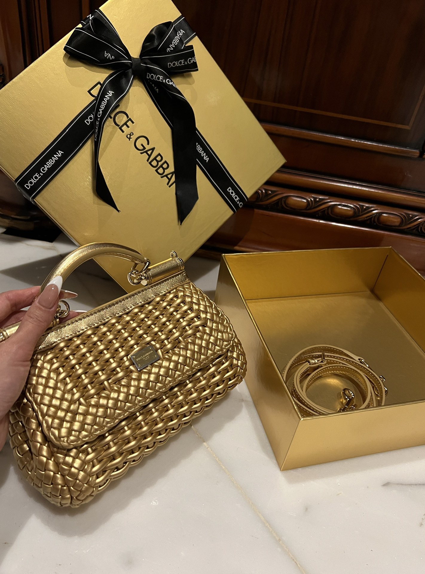 Dolce & Gabbana Small Sicily handbag in Multicolor for Women  bag gold | Dolce&Gabbana®