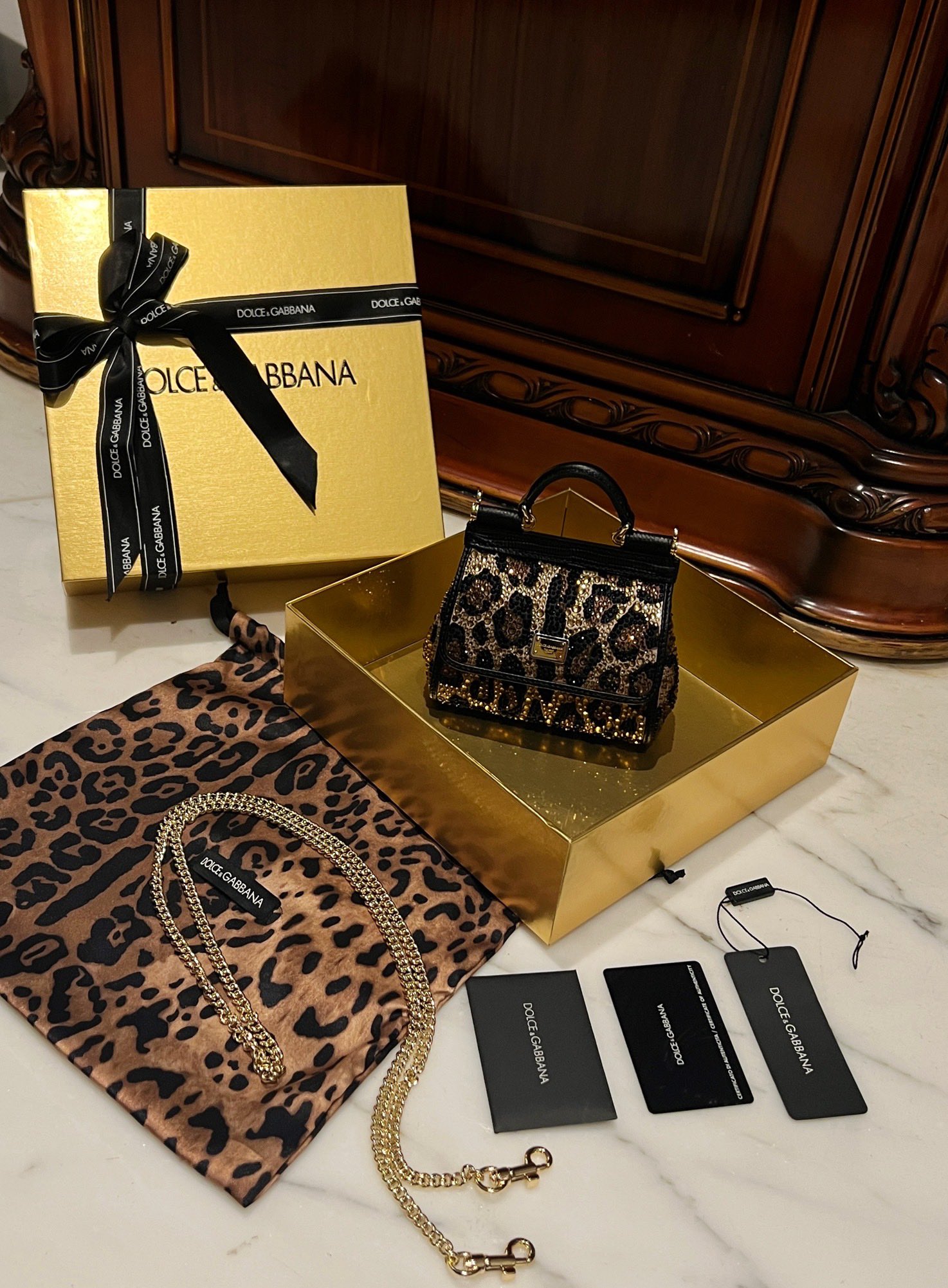 Dolce & Gabbana Medium Sicily handbag in Animal Print for Women |