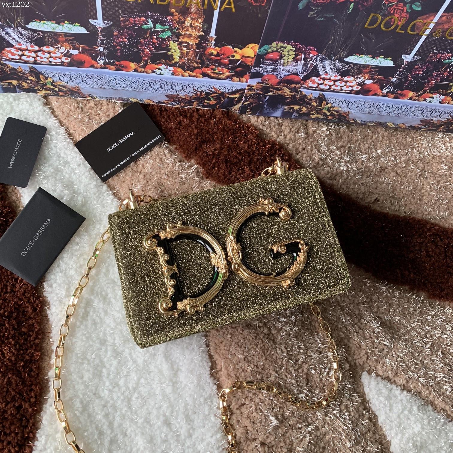 Dolce & Gabbana DG Girls Baroque Logo Shoulder Bag