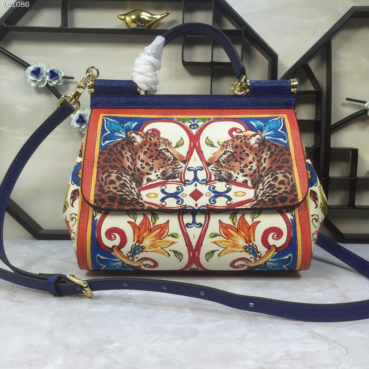Sicily leather handbag Dolce & Gabbana Multicolour in Leather