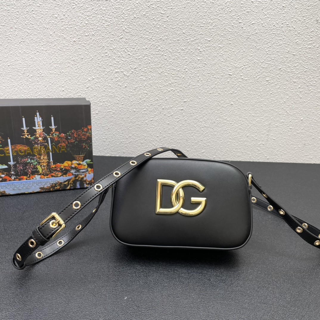 Dolce & Gabbana Leather DG Logo Cross-Body Bag