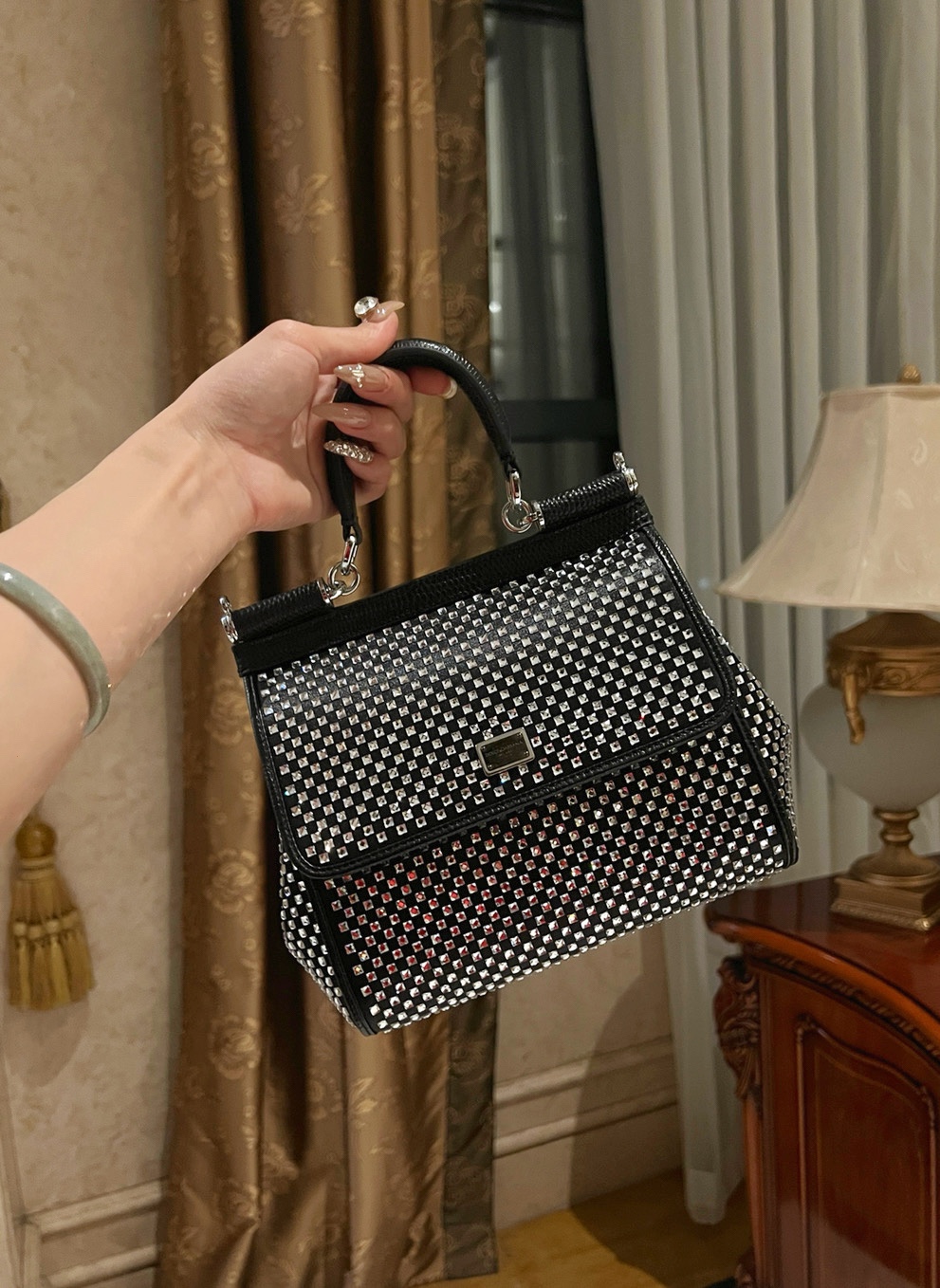 Dolce & Gabbana Medium Sicily Tote Bag | Black |