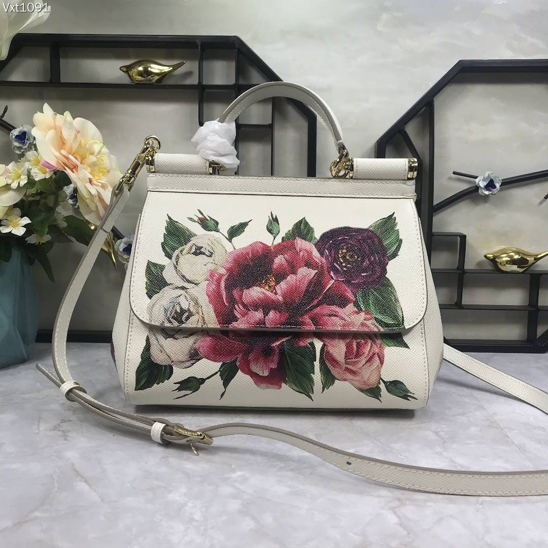 Dolce & Gabbana Miss Sicily Bag Embellished Printed