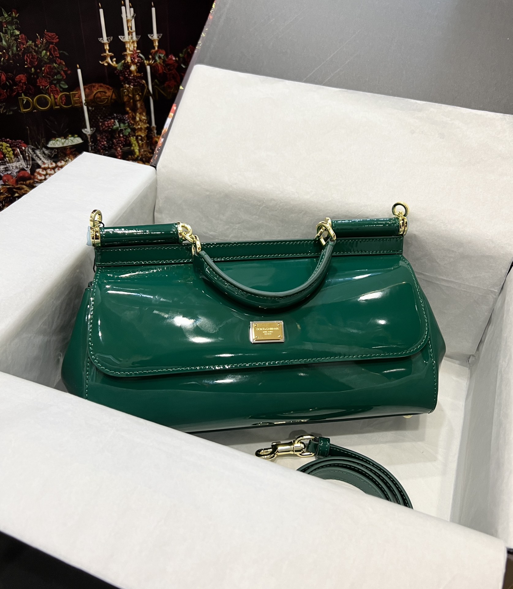 Dolce & Gabbana BORSASPALLA-TRACOLLA in Green for Women