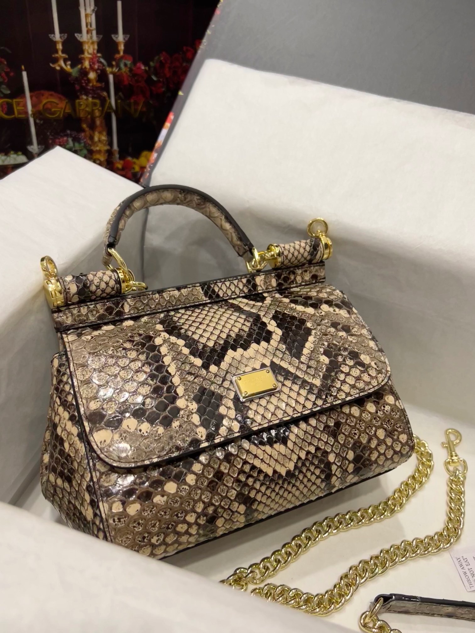Dolce & Gabbana Small Sicily handbag in Yellow for Women | Dolce&Gabbana®