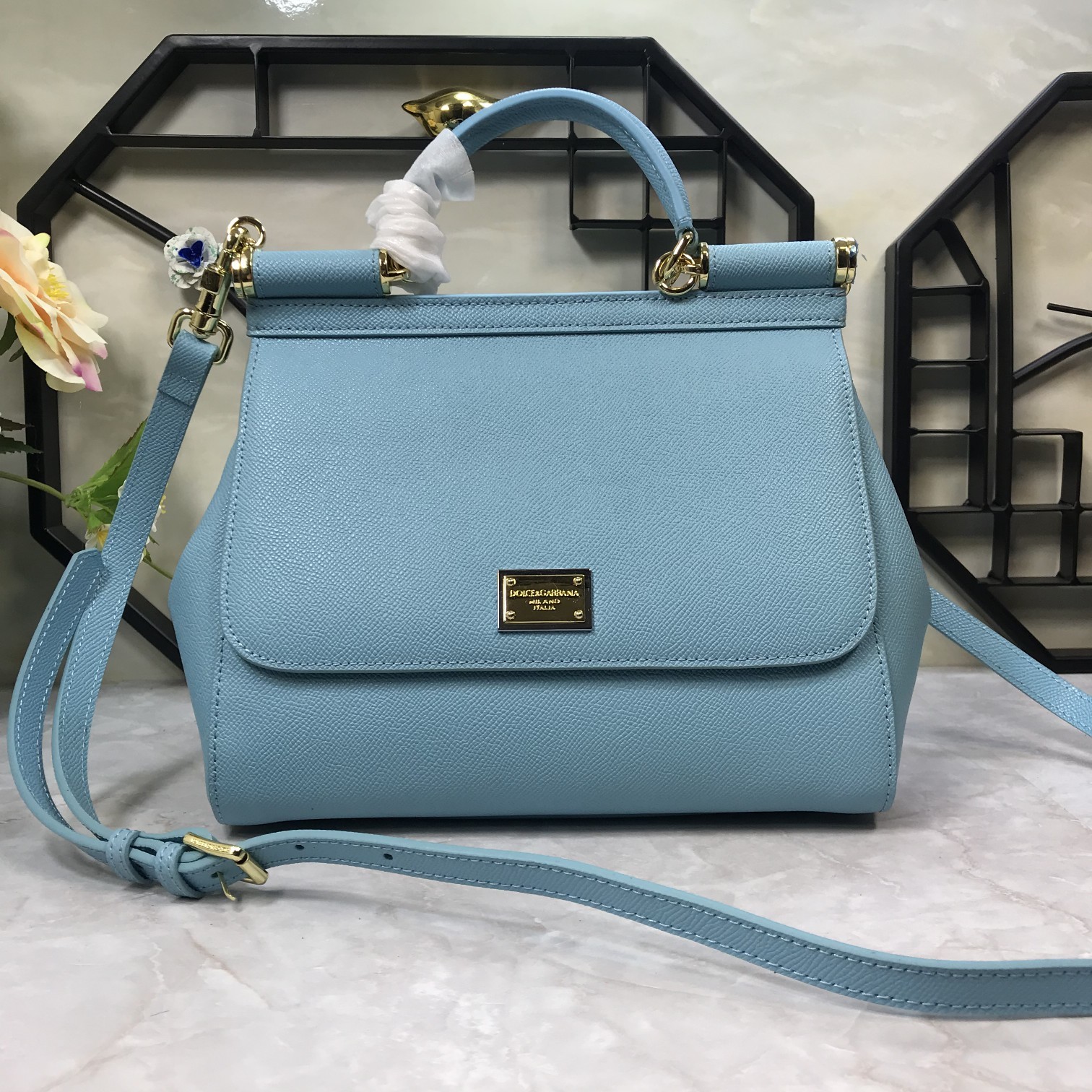 DOLCE & GABBANA Dauphine Medium Miss Sicily Satchel