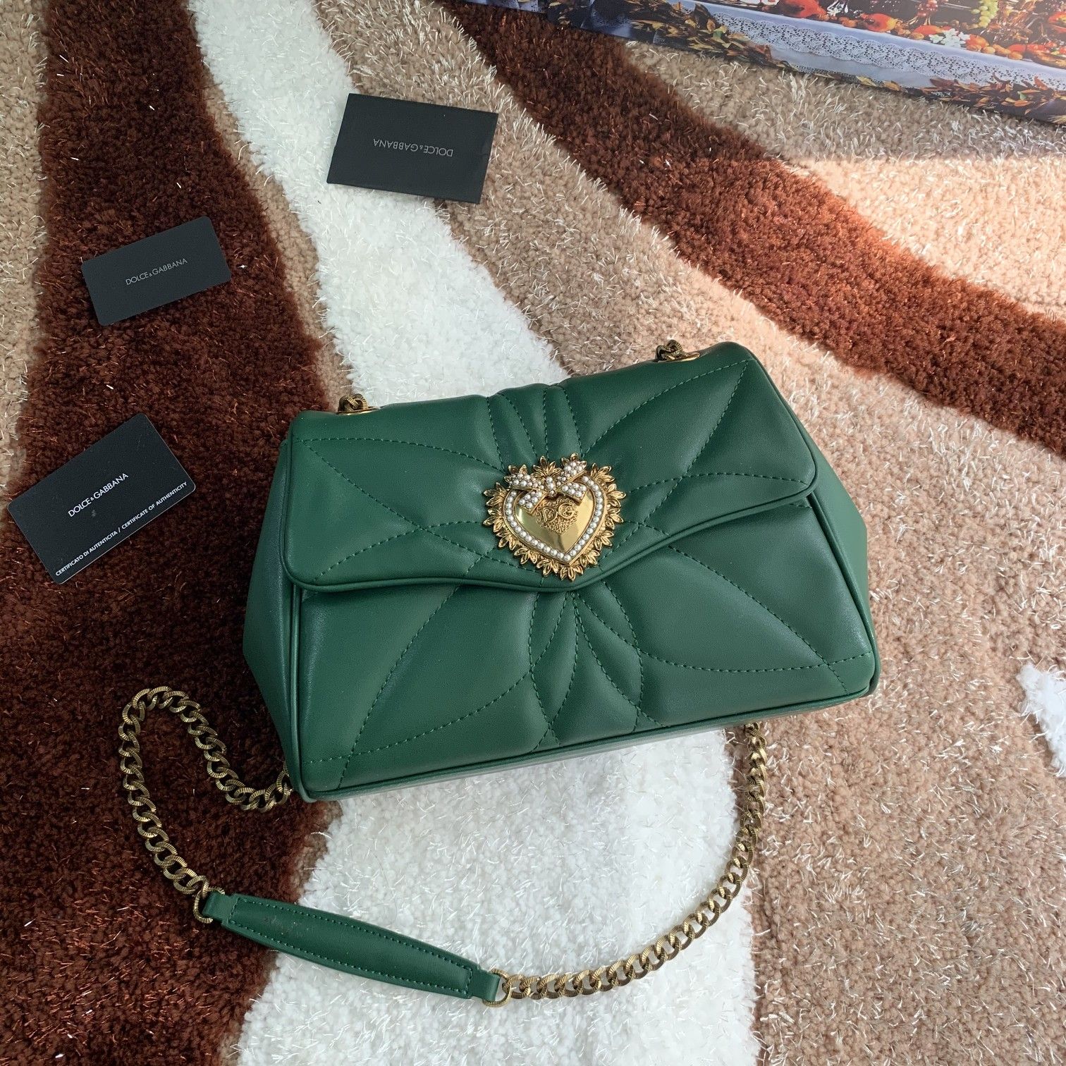 Dolce & Gabbana Medium Devotion shoulder bag in Green for Women |