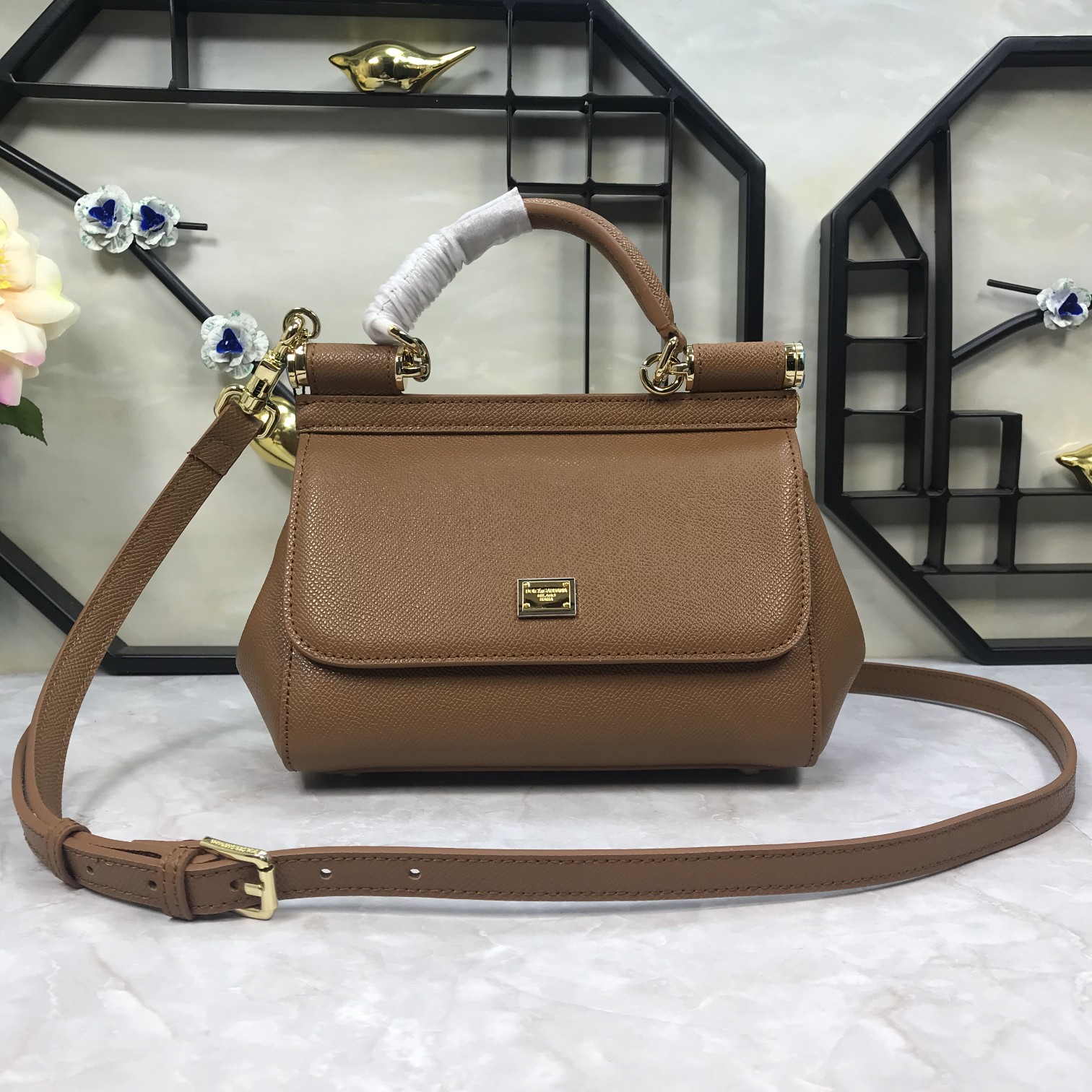 Dolce & Gabbana BORSA A MANO in BROWN for Women | Dolce&Gabbana
