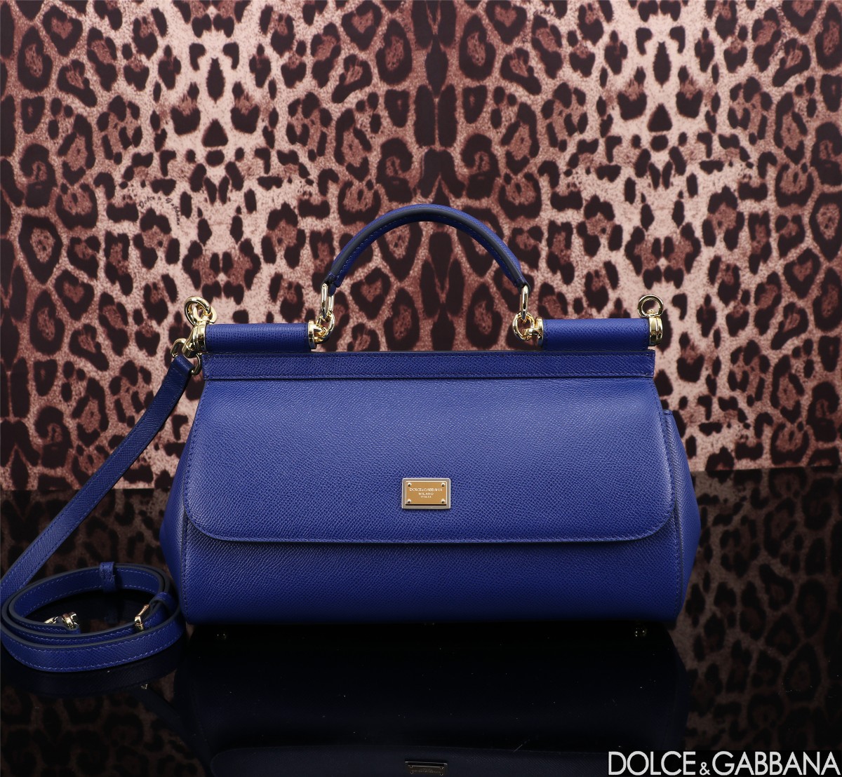 Dolce & Gabbana Small Sicily Tote Bag | Blue |
