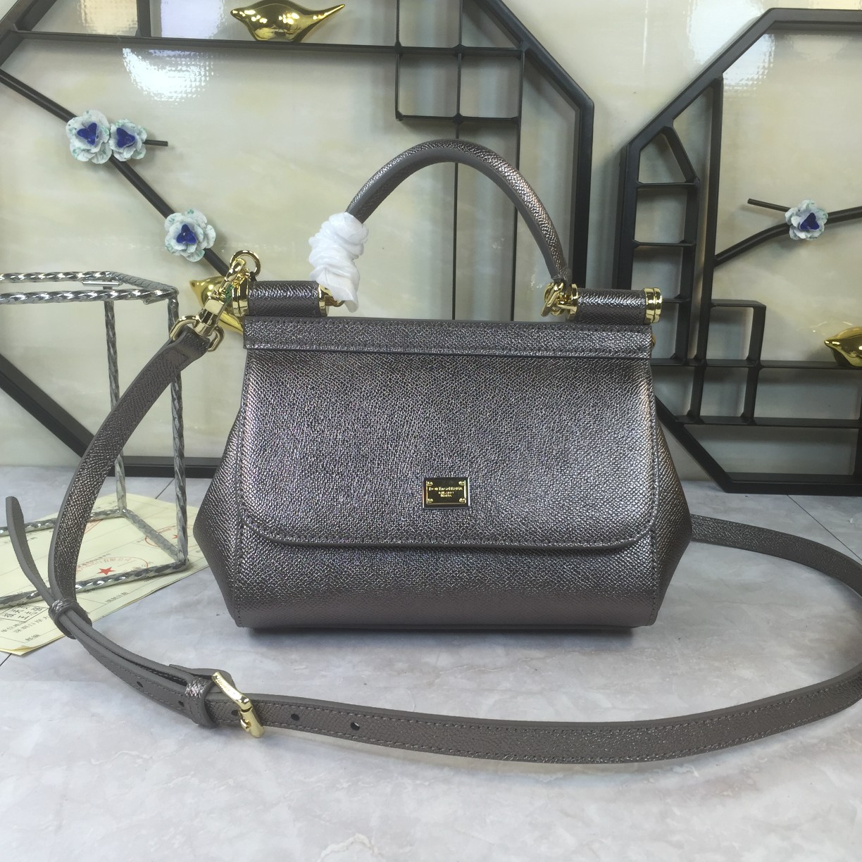 Dolce & Gabbana Medium Sicily handbag in Bordeaux for Women | Dolce&Gabbana