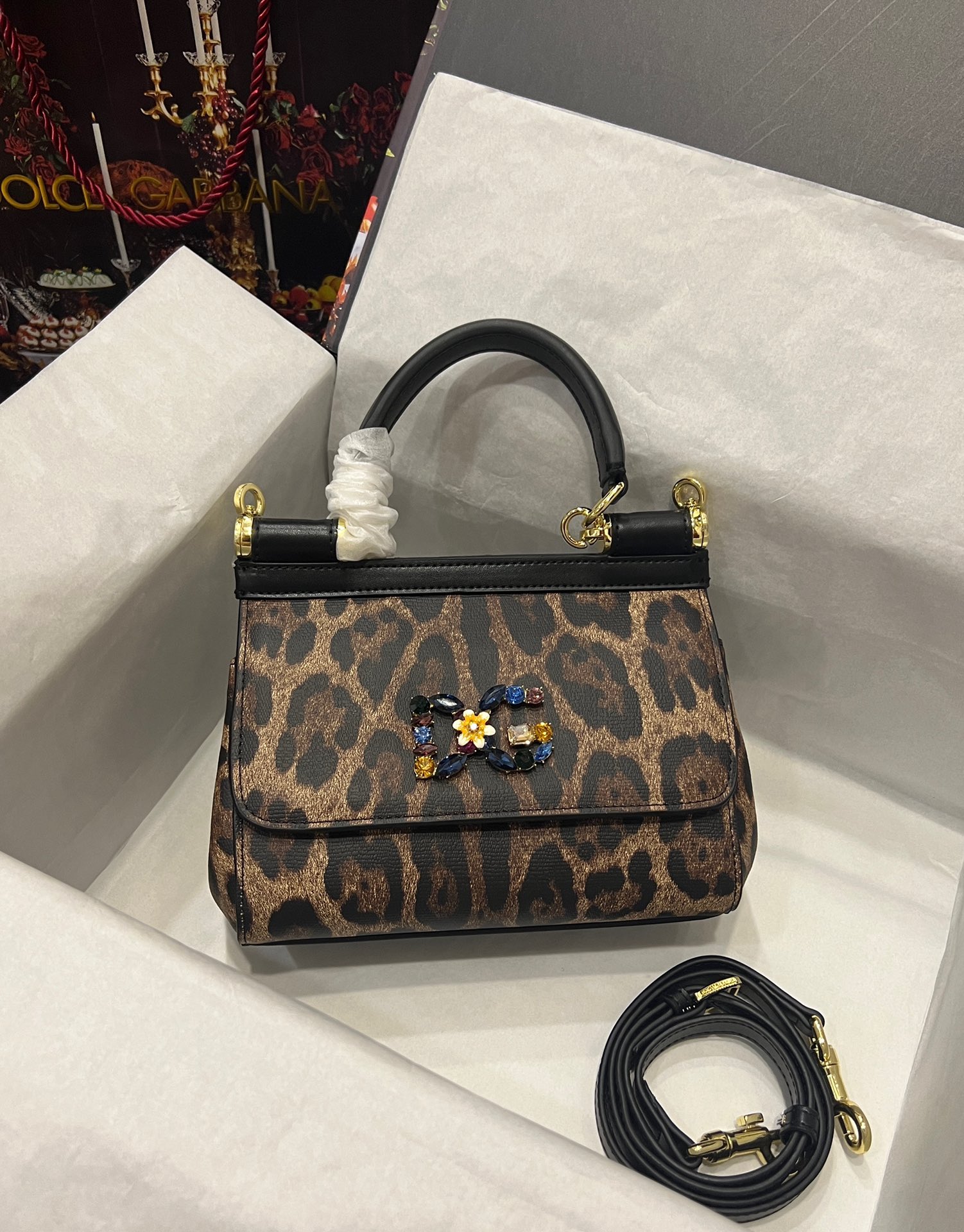 Dolce & Gabbana Medium Sicily handbag in Animal Print for Women