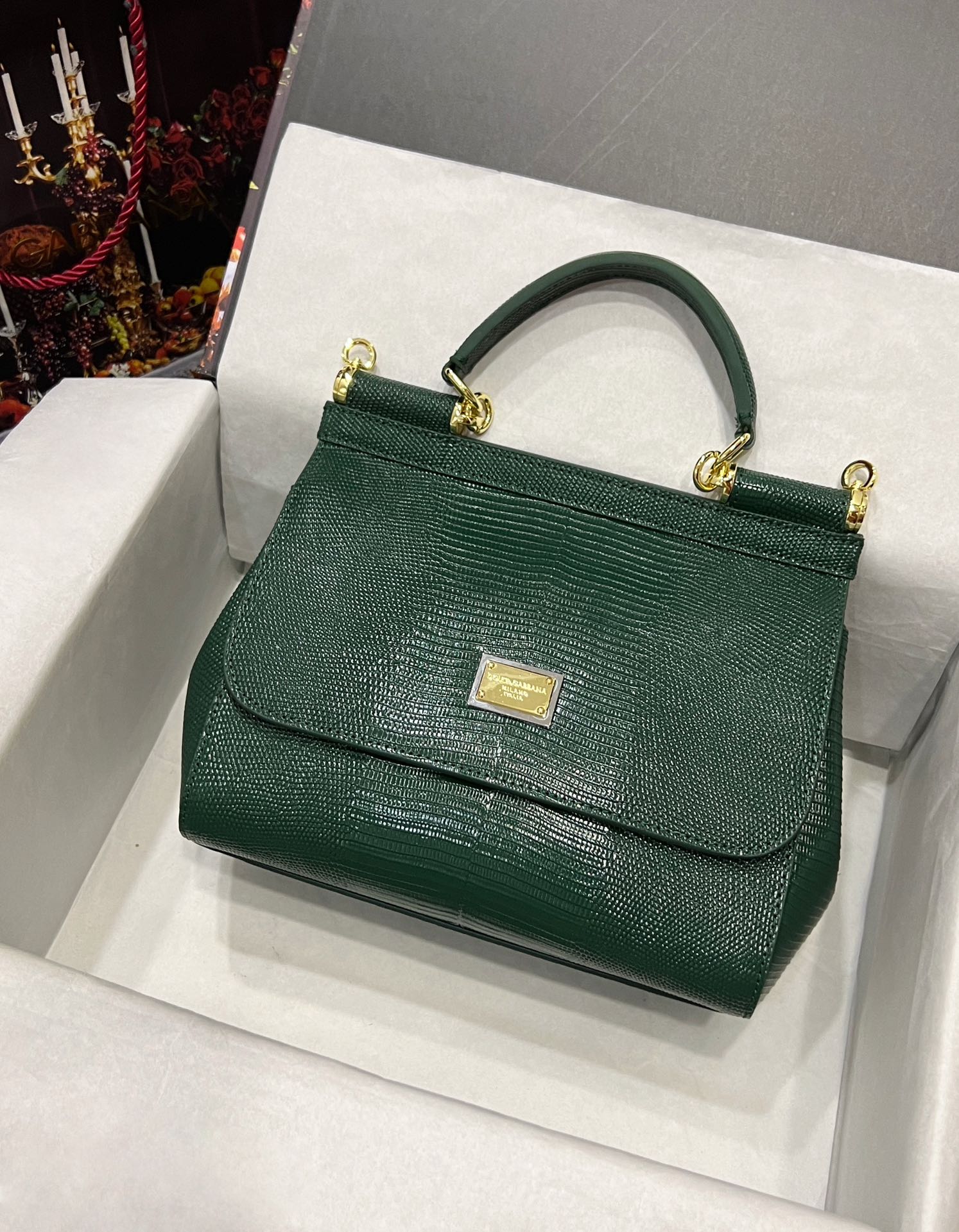 Dolce & Gabbana BORSA A MANO in GREEN for Women | Dolce&Gabbana