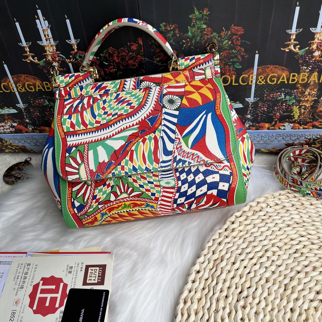 Dolce & Gabbana ‘carretto Psychedelic’ Large Shopping