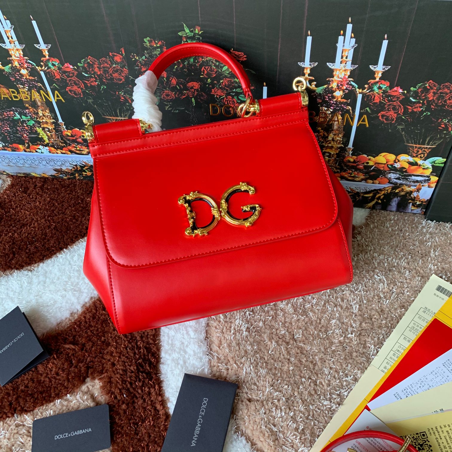 Dolce & Gabbana Medium Sicily handbag in Red for Women | Dolce&Gabbana