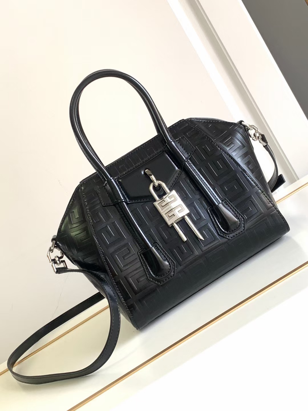 Givenchy Antigona Mini Lock Bag in Black