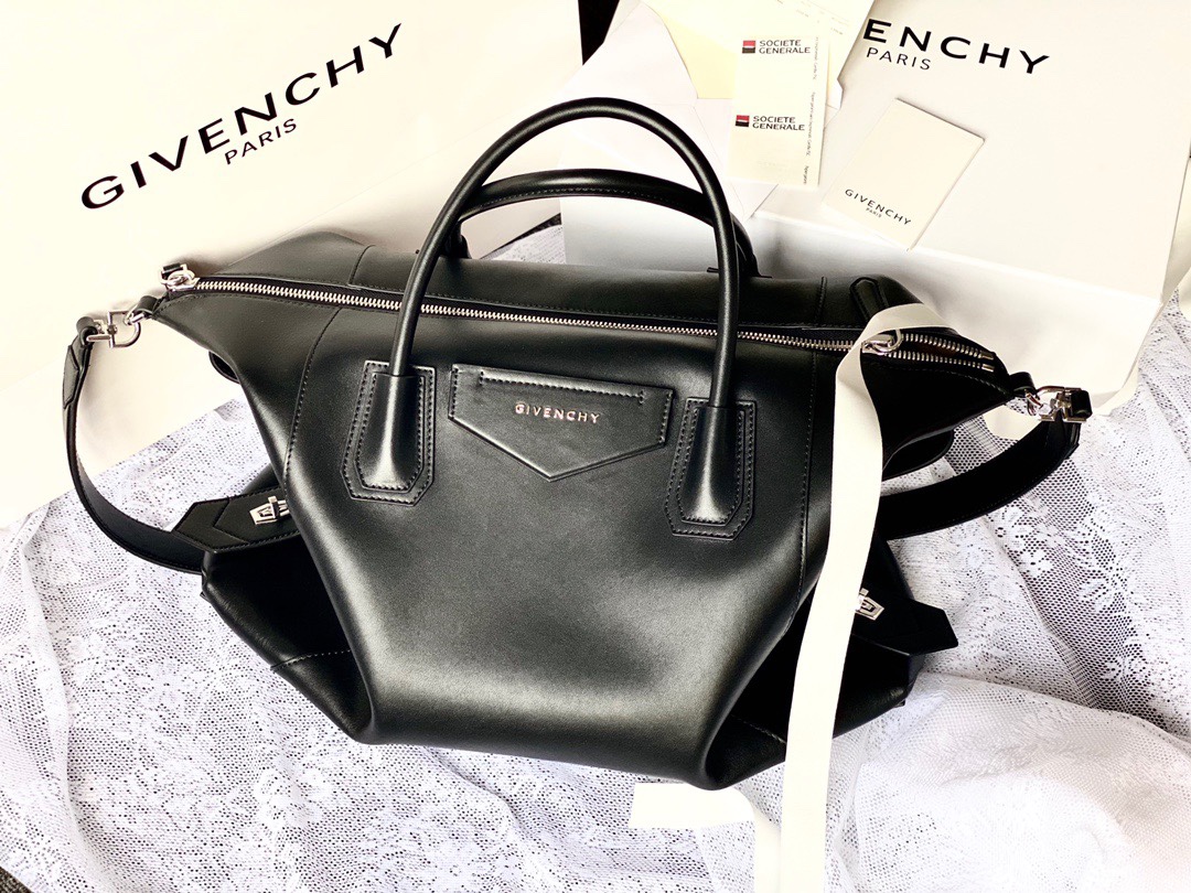 Givenchy Antigona Soft Small Leather Tote – Black Totes,
