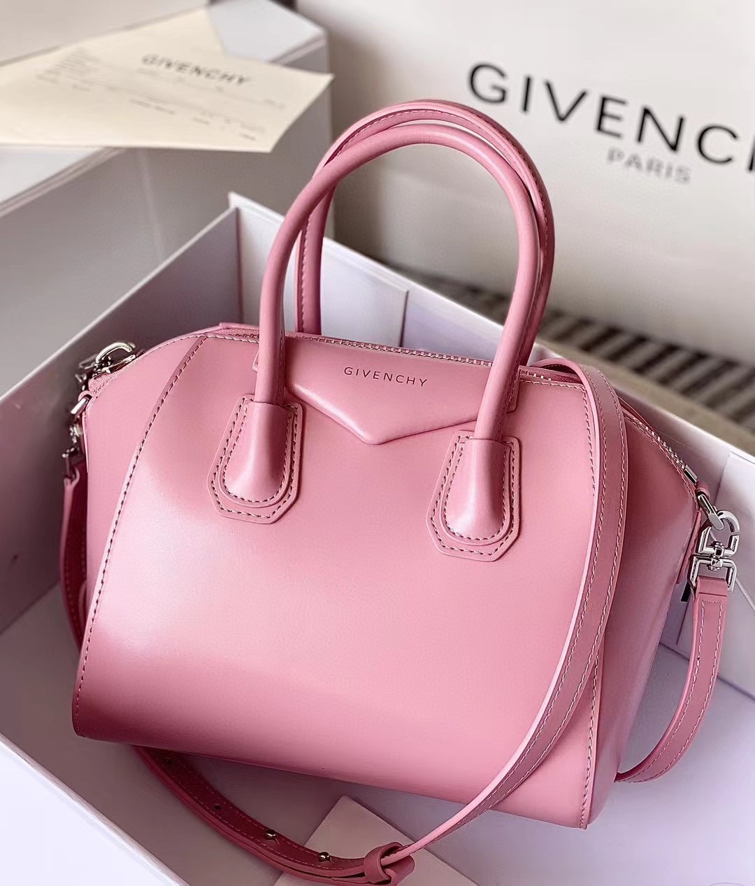 Givenchy Leather Top Handle Bag – Pink Handle Bags,