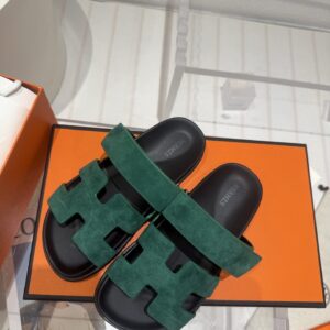 Hermes Chypre Sandal Black & Green