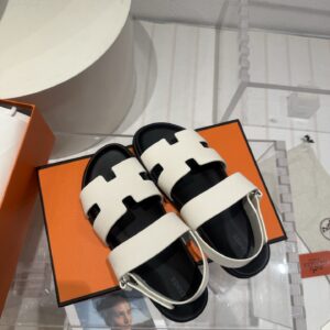 Hermes Chypre Blanc Sandal White For Women –