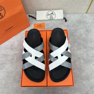 Hermès Kazimir Sandals – Women’s Dark white & gray