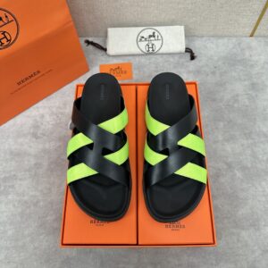 Hermès Kazimir Sandals – Women’s Dark black & green