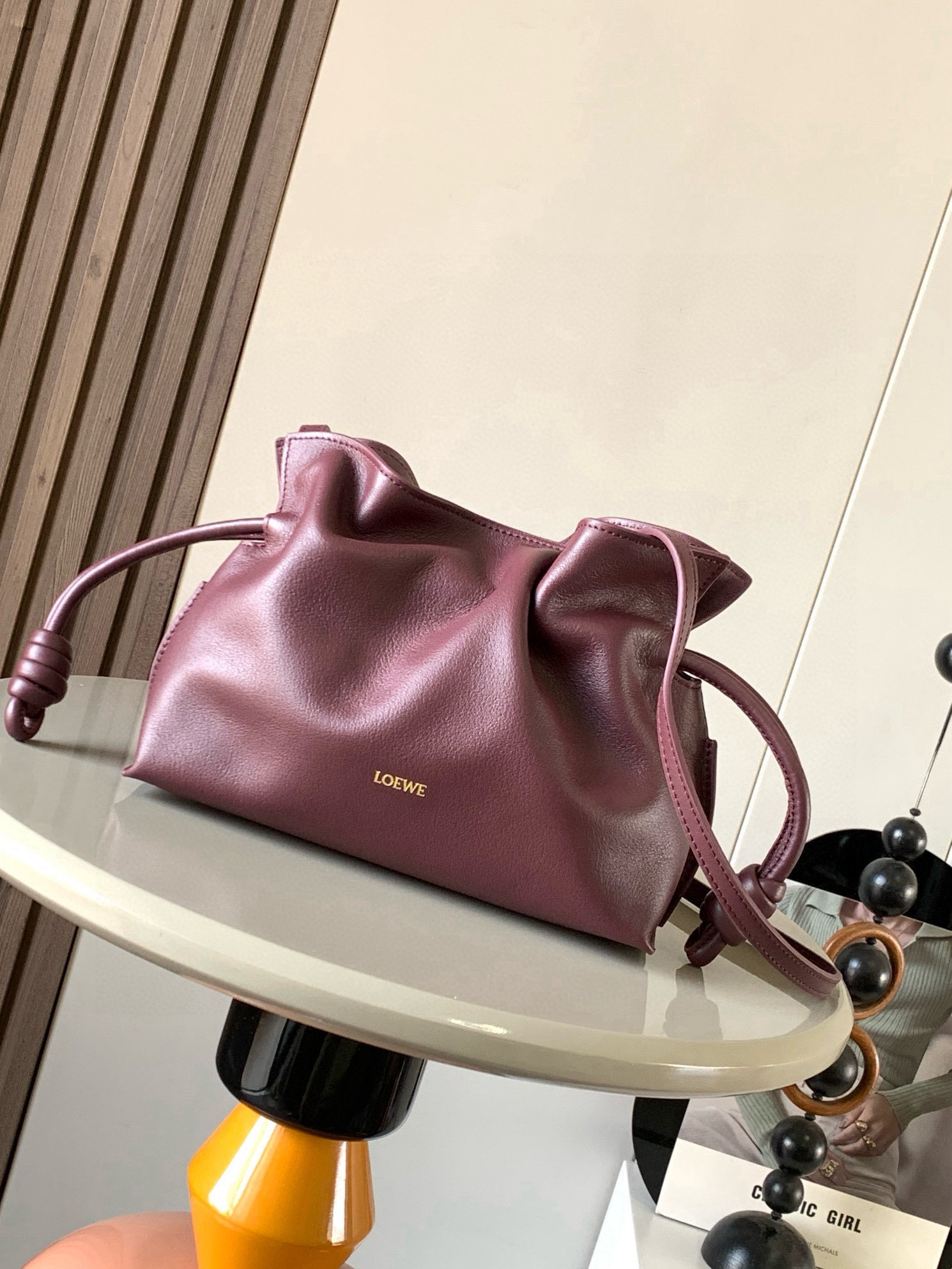 Loewe Medium Flamenco purse in mellow nappa lambskin Red –