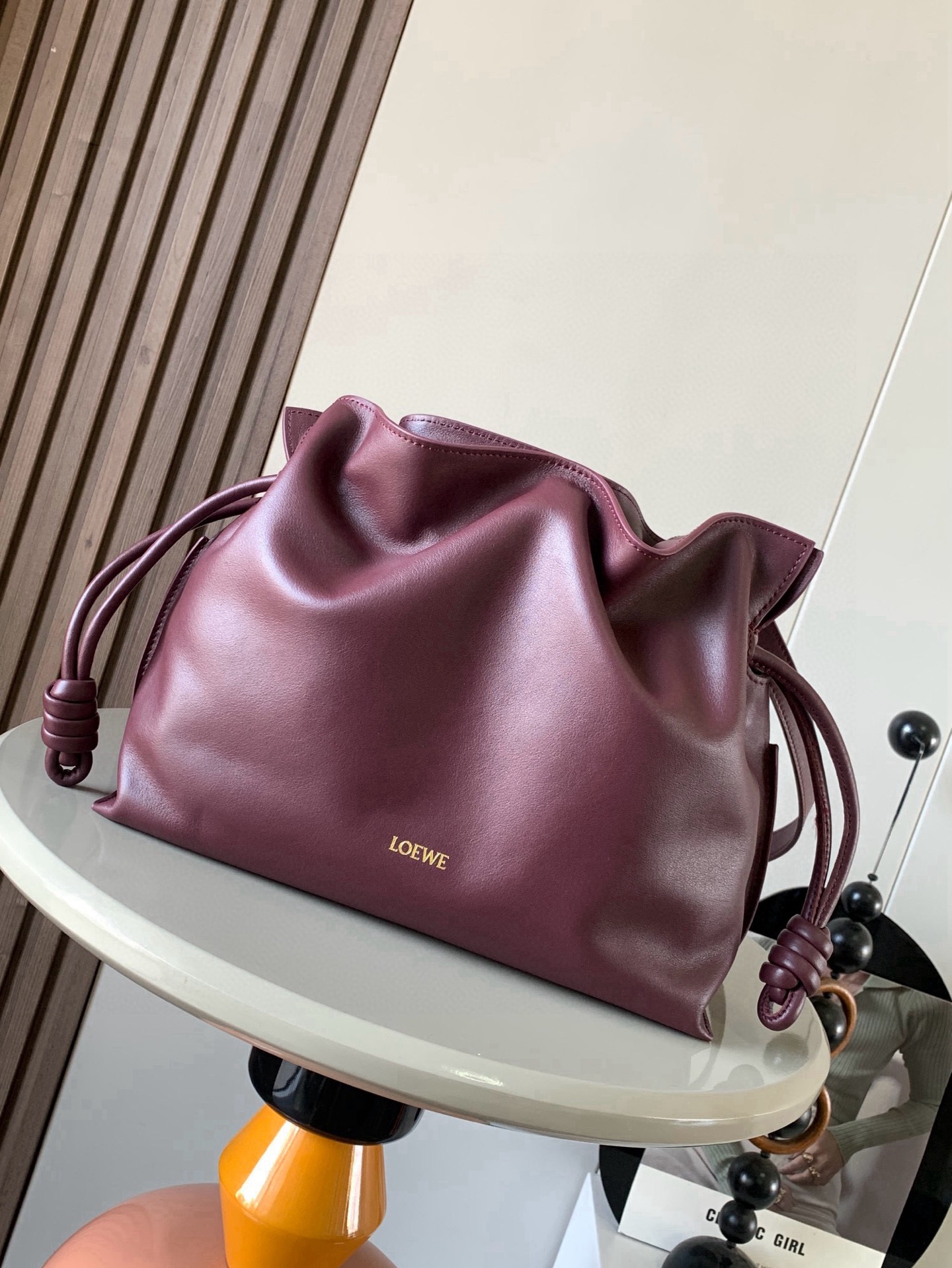 Loewe Flamenco Medium Leather Clutch Women’s Red | eBay