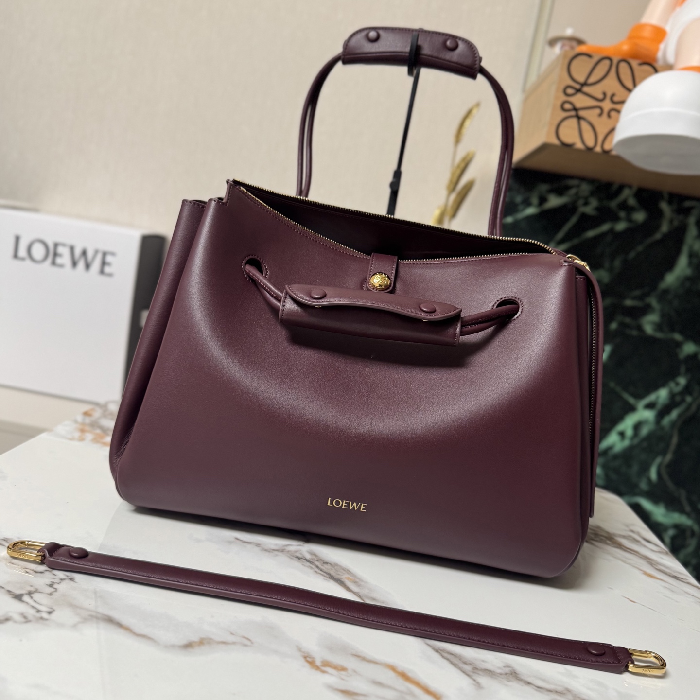 Loewe Small Madrid bag in supple calfskin Red – LOEWE