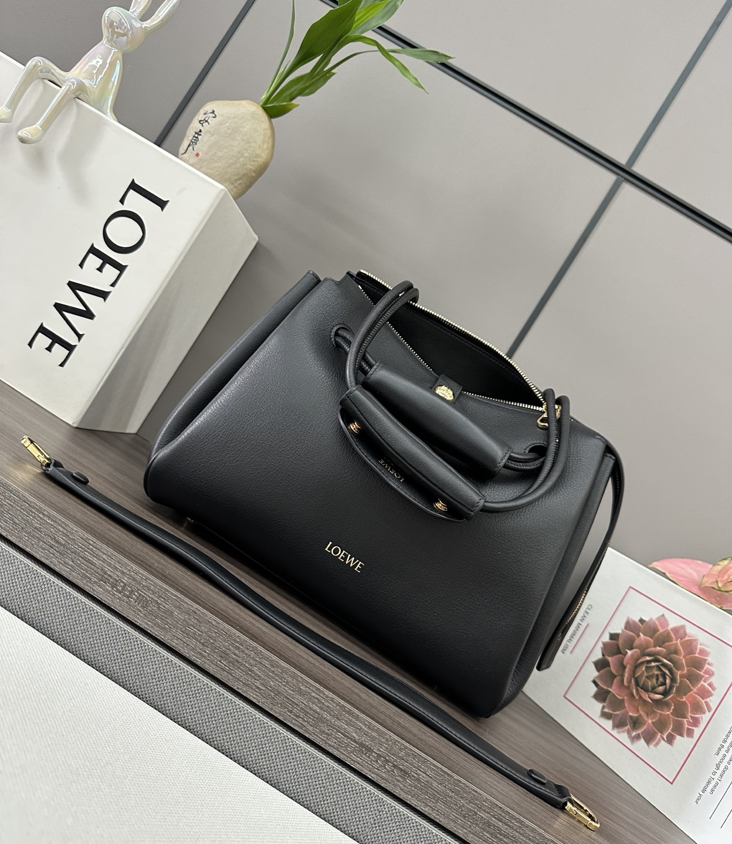 3 Loewe Large Madrid bag in supple calfskin Black – LOEWE