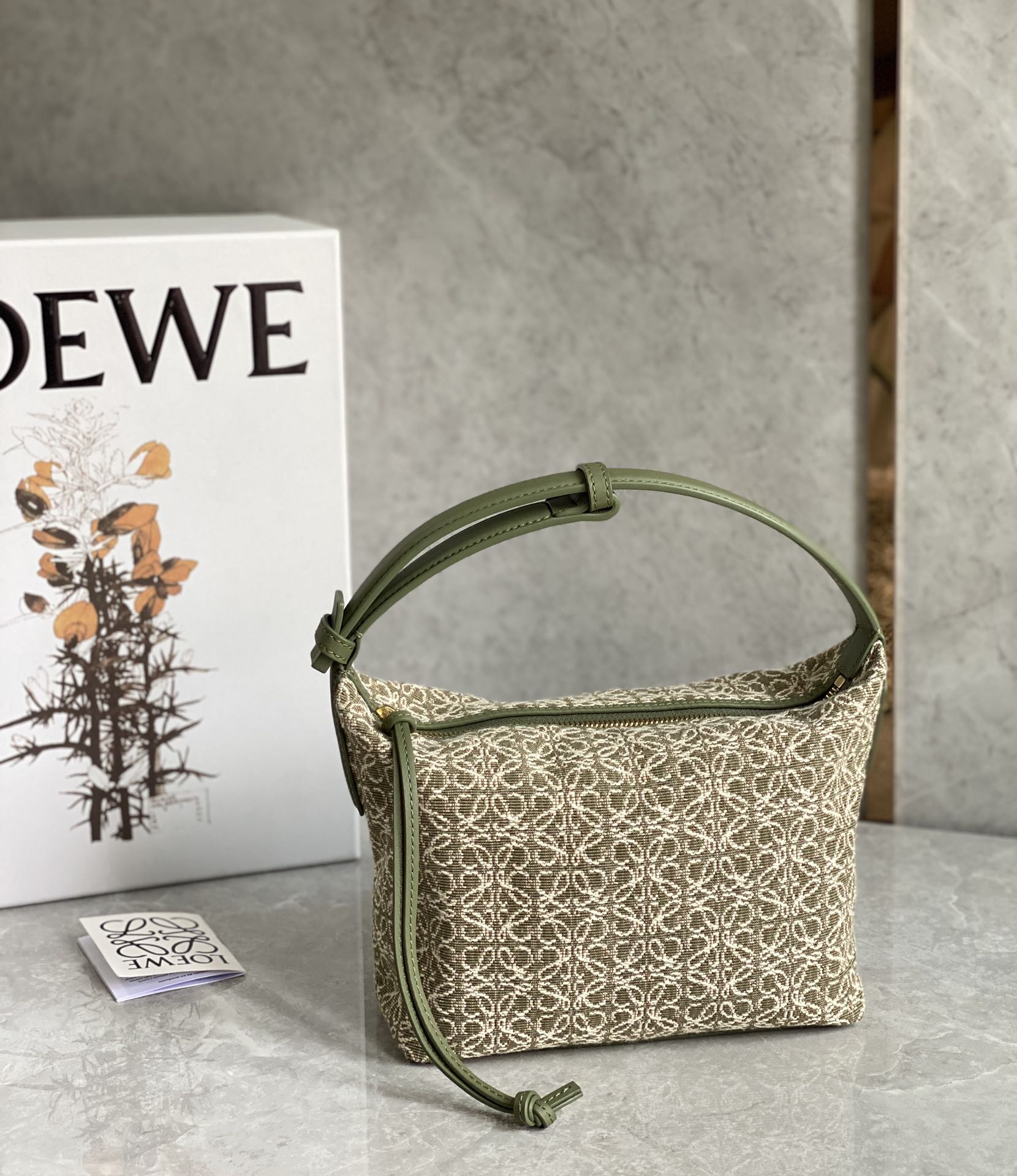 Loewe Small Anagram Cubi Handle Bag – Green Handle Bags, Handbags – LOW55887