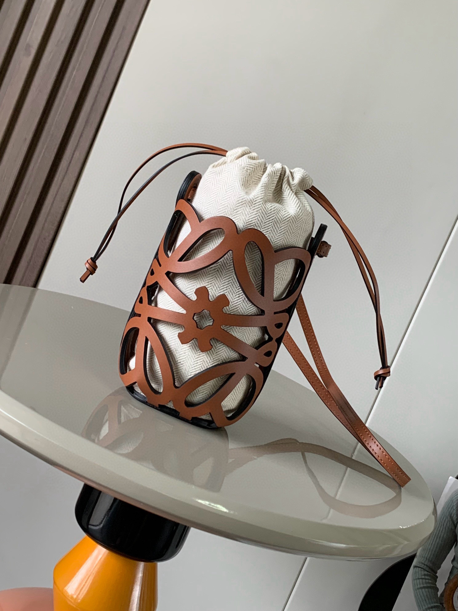 Loewe Anagram Mini Bucket Bag – Brown Bucket Bags,