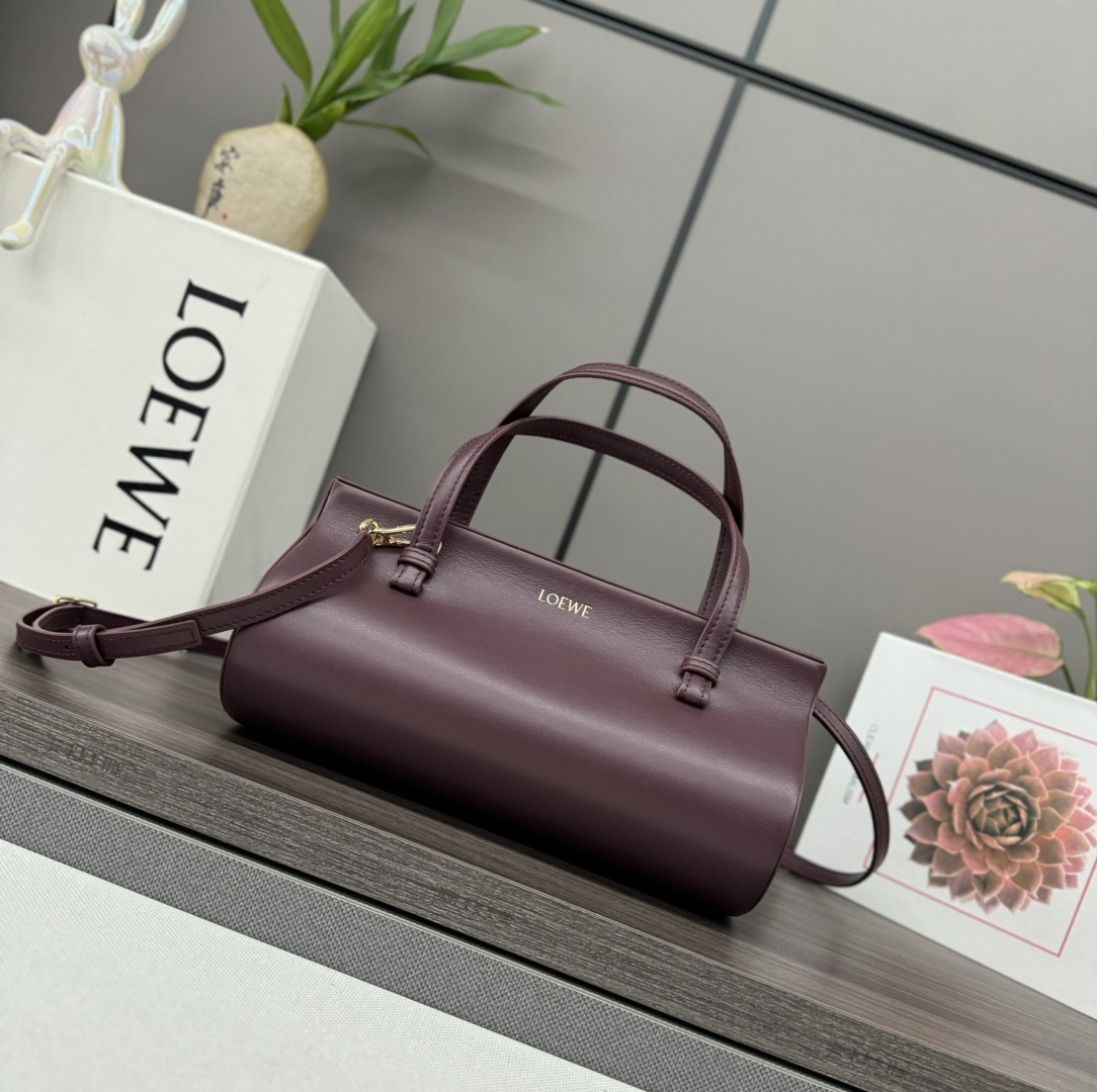 LOEWE handbag Napa cowhide retro handbag red | eBay