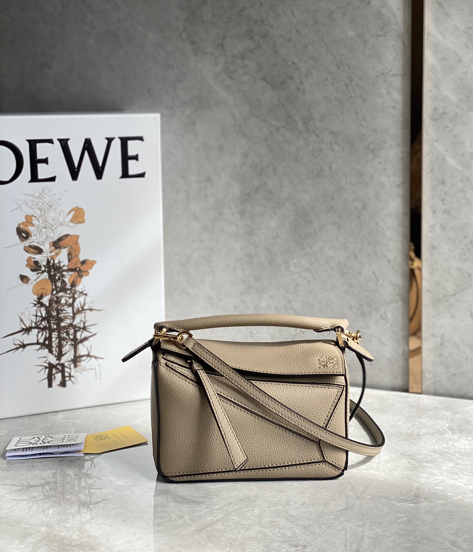 Loewe Leather Puzzle Mini – brown Handle Bags, Handbags –