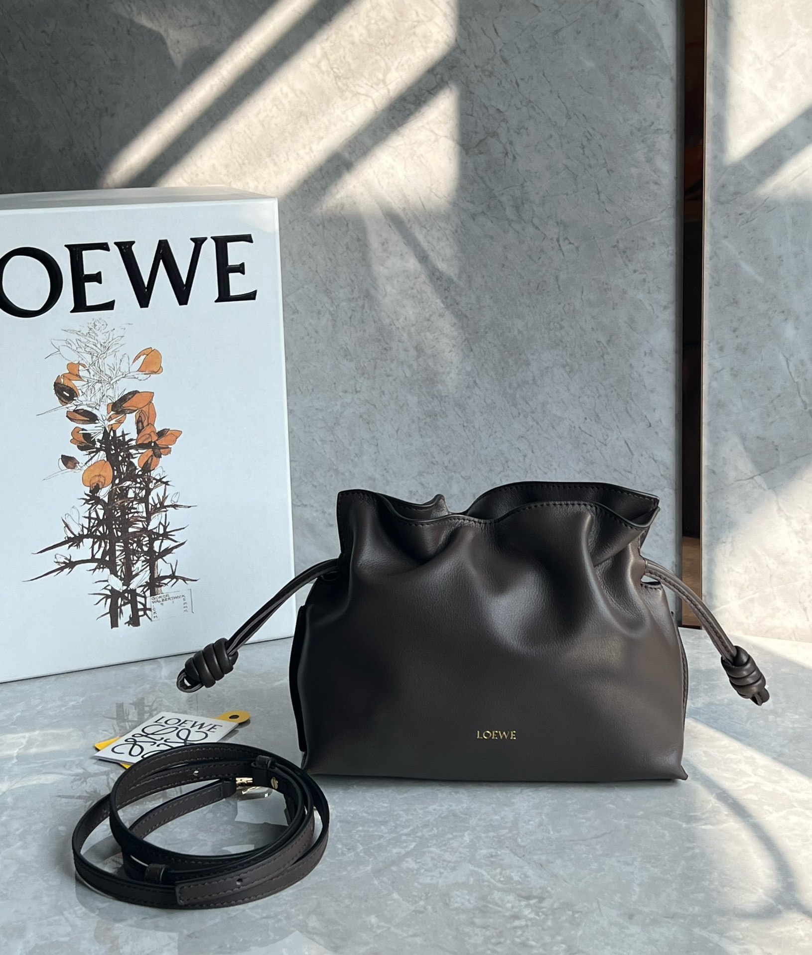 LOEWE Flamenco mini leather clutch |