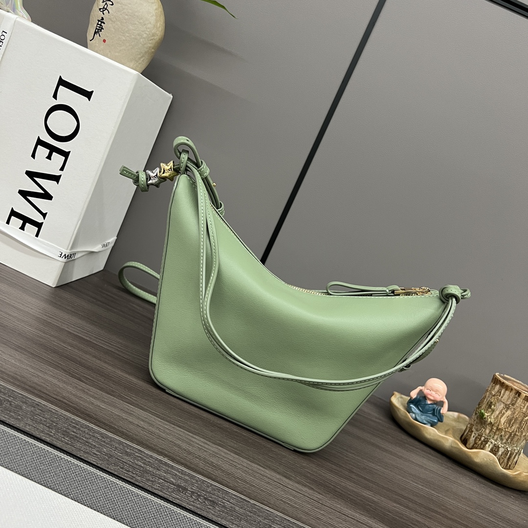 Loewe Mini Hammock Hobo Bag ‘Meadow Green’