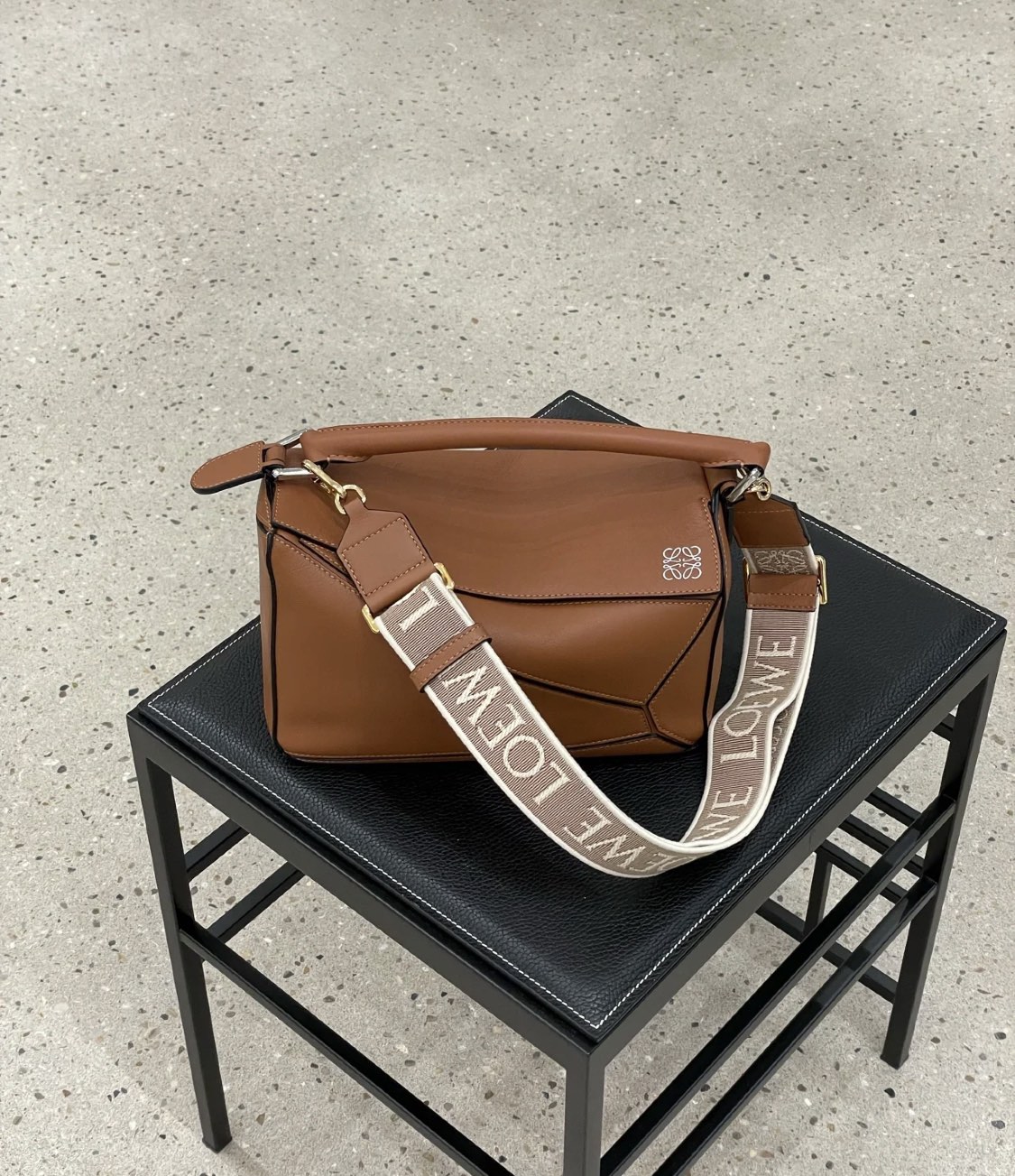 Loewe Mini Featherlight Puzzle bag in nappa lambskin Beige – LOEWE