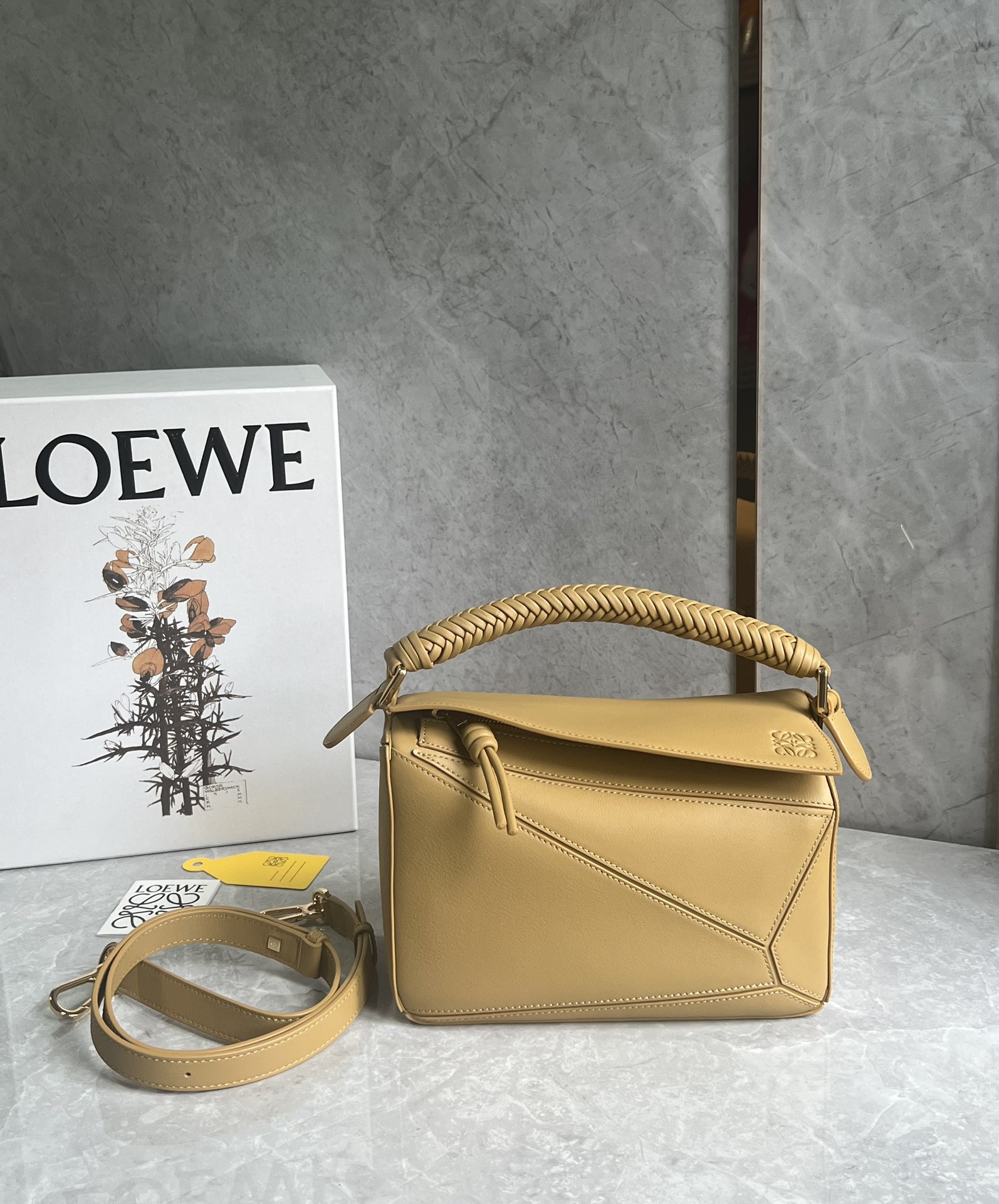 LOEWE Small Puzzle Clutch Bag | Brown