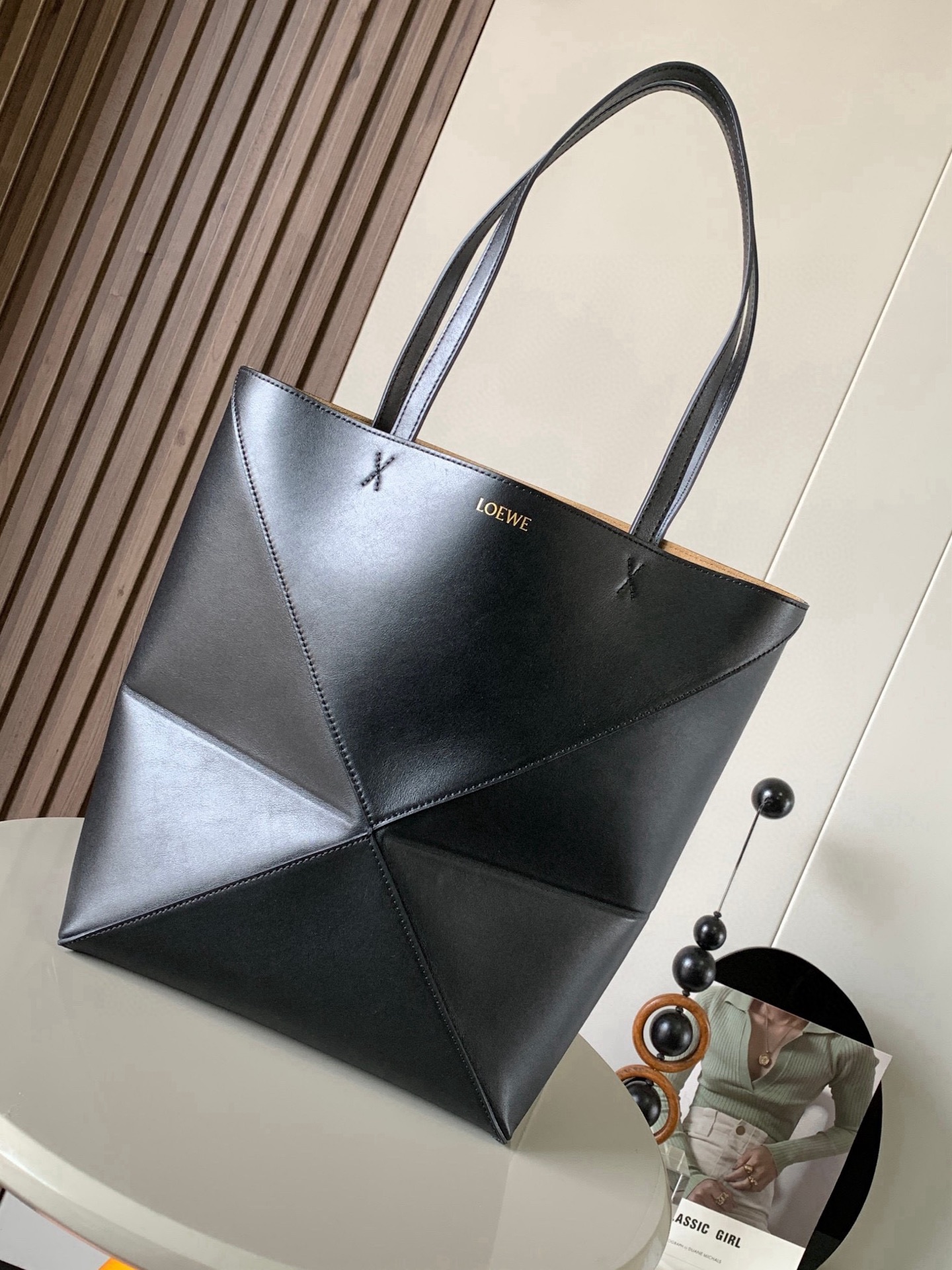 Loewe Puzzle Fold Large leather tote bag Loewe